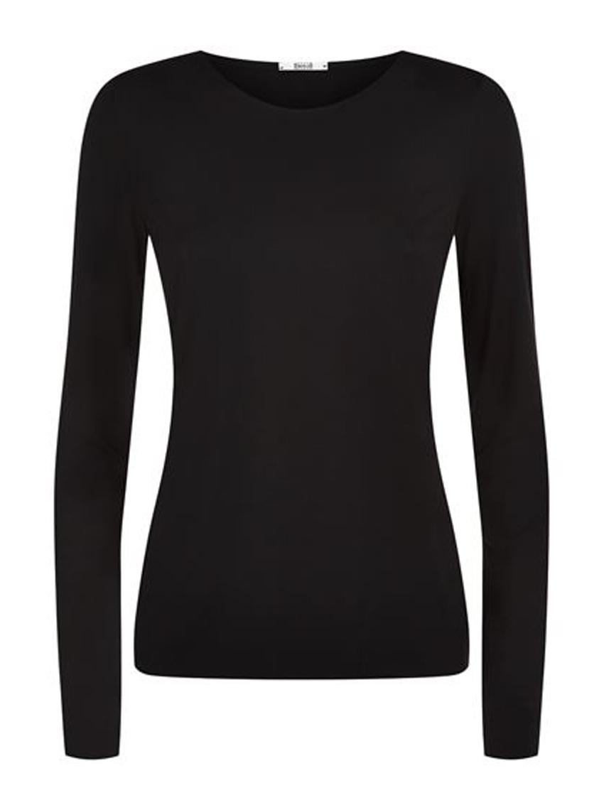 WOLFORD Aurora Pure Pullover Long Sleeve Top Black at Ede & Ravenscroft ...