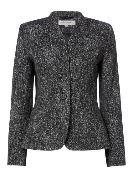 PADDY CAMPBELL Elisa charcoal stretch tweed jacket at Ede & Ravenscroft ...